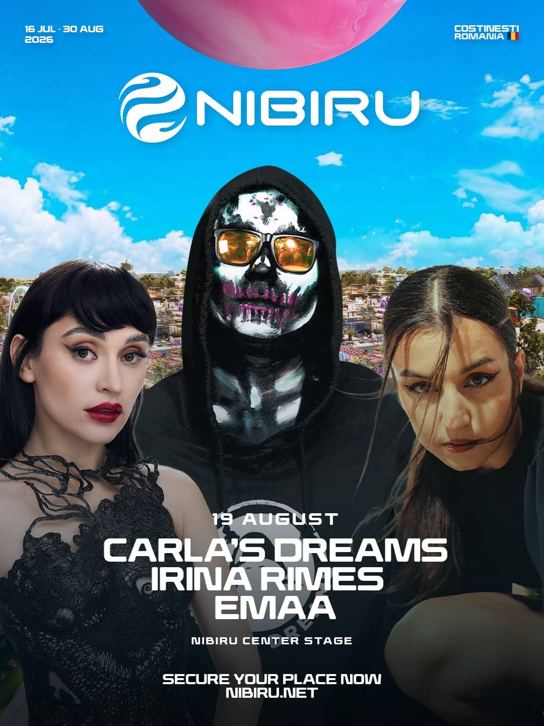 Irina Rimes, Carla's Dreams & Emaa @ NIBIRU Center Stage