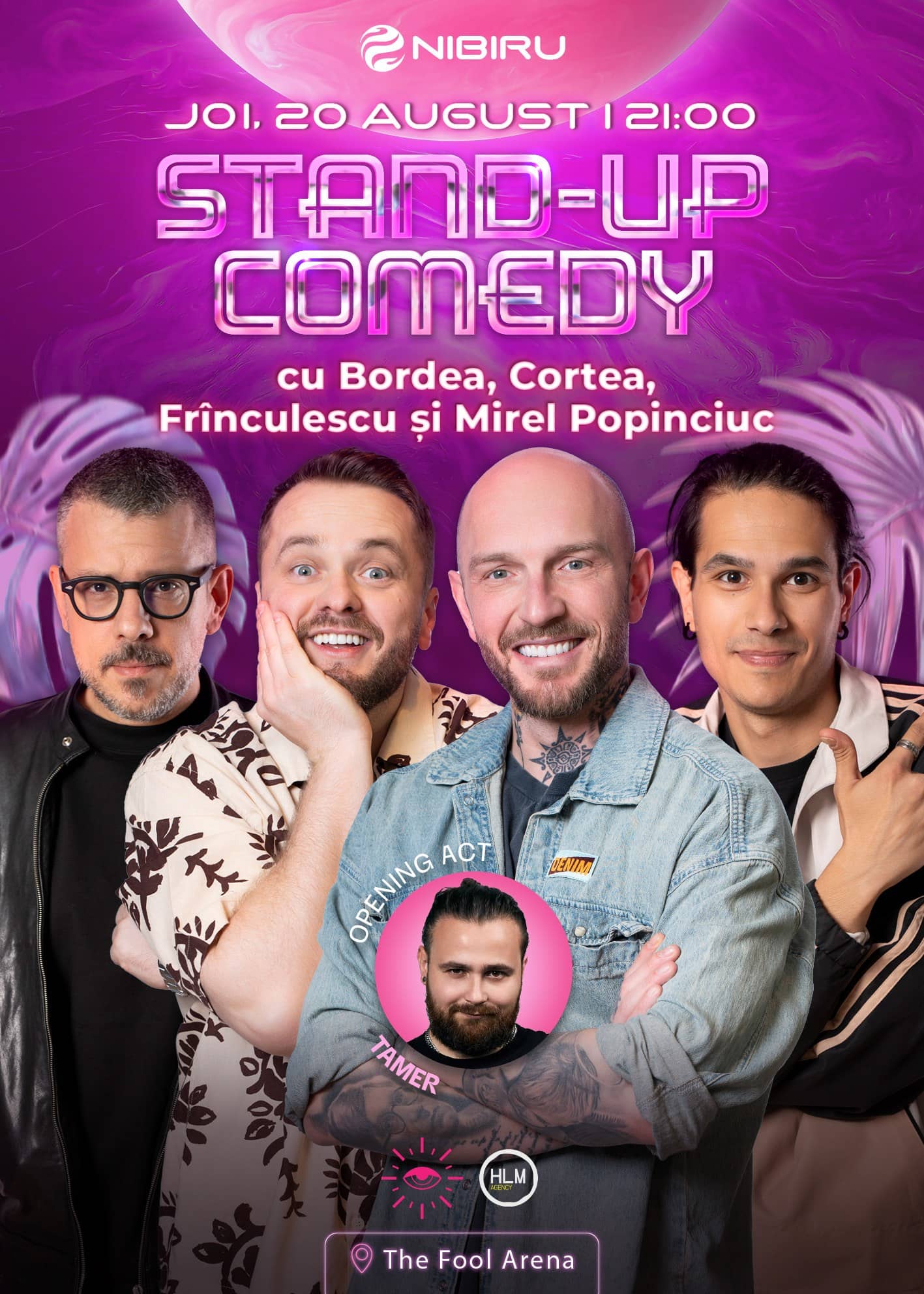 Stand-up comedy cu Bordea, Cortea, Frînculescu și Mirel Popinciuc