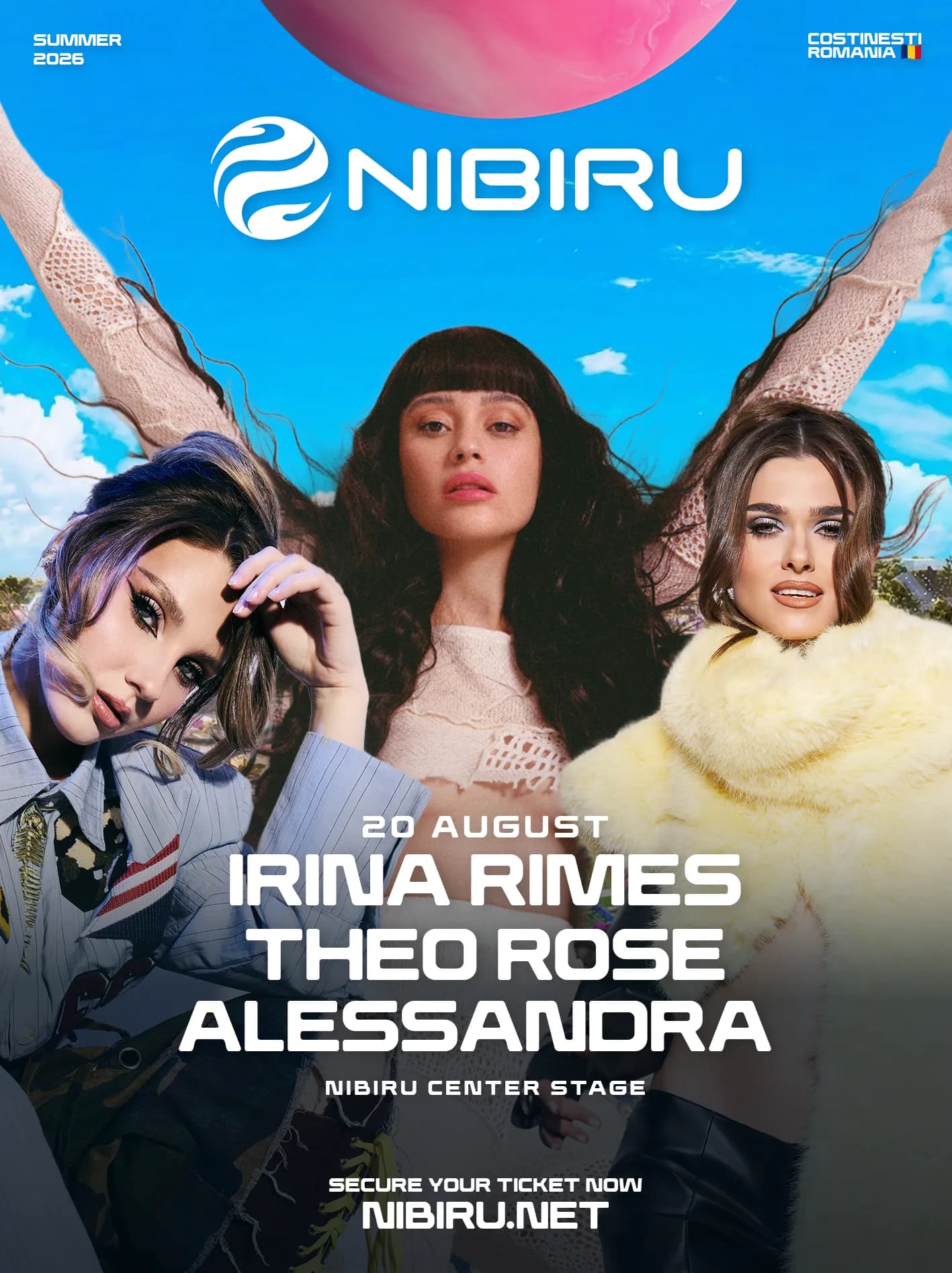 Irina Rimes, Theo Rose & Alessandra @ NIBIRU Center Stage