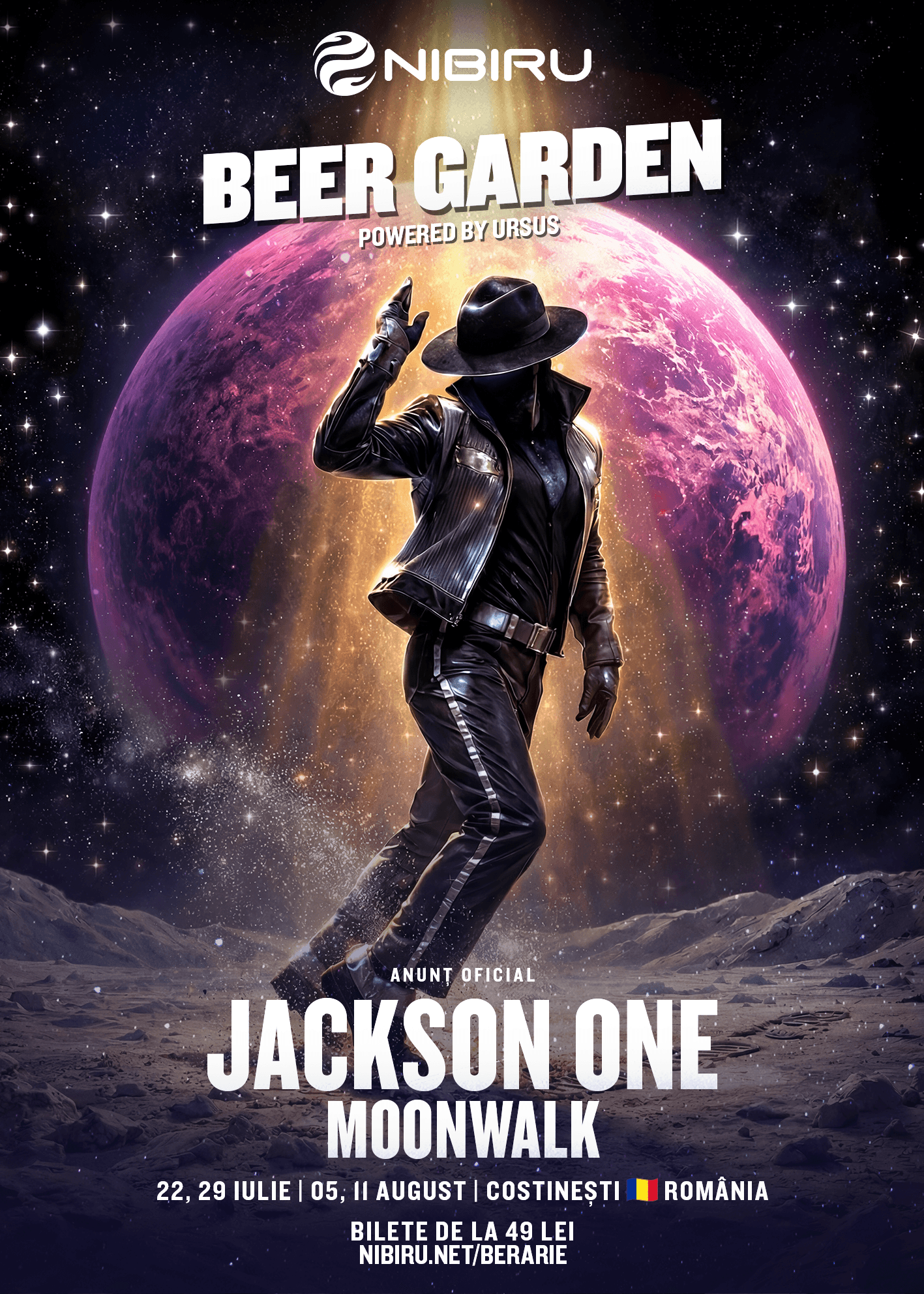 Jackson One @ Nibiru Beer Garden / MOONWALK (5 august)
