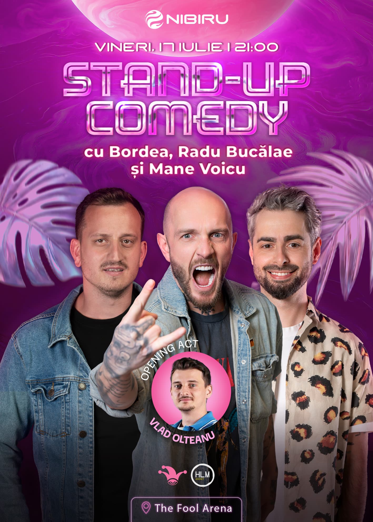 Stand-up comedy cu Bordea, Radu Bucălae și Mane Voicu