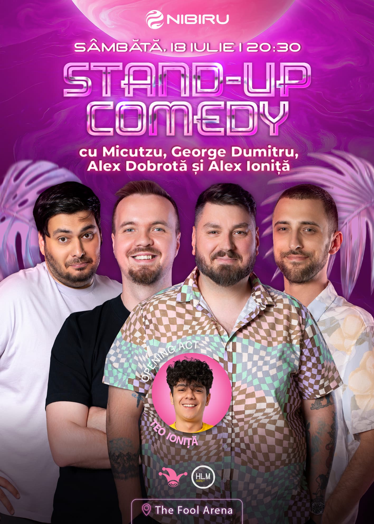 Stand-up comedy with Micutzu, George Dumitru, Alex Dobrotă and Alex Ioniță