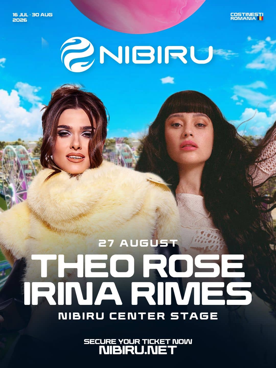 Irina Rimes & Theo Rose @ NIBIRU Center Stage