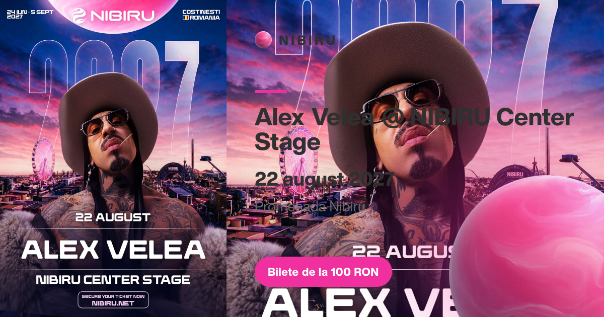 Alex Velea @ NIBIRU Center Stage