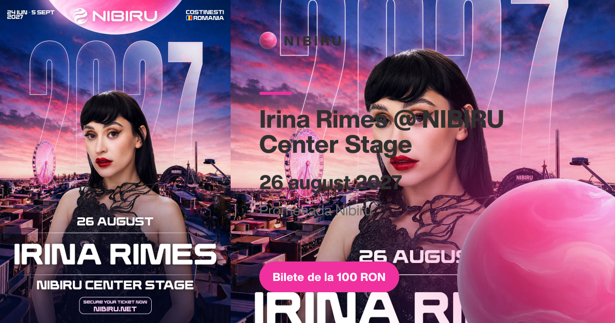 Irina Rimes @ NIBIRU Center Stage