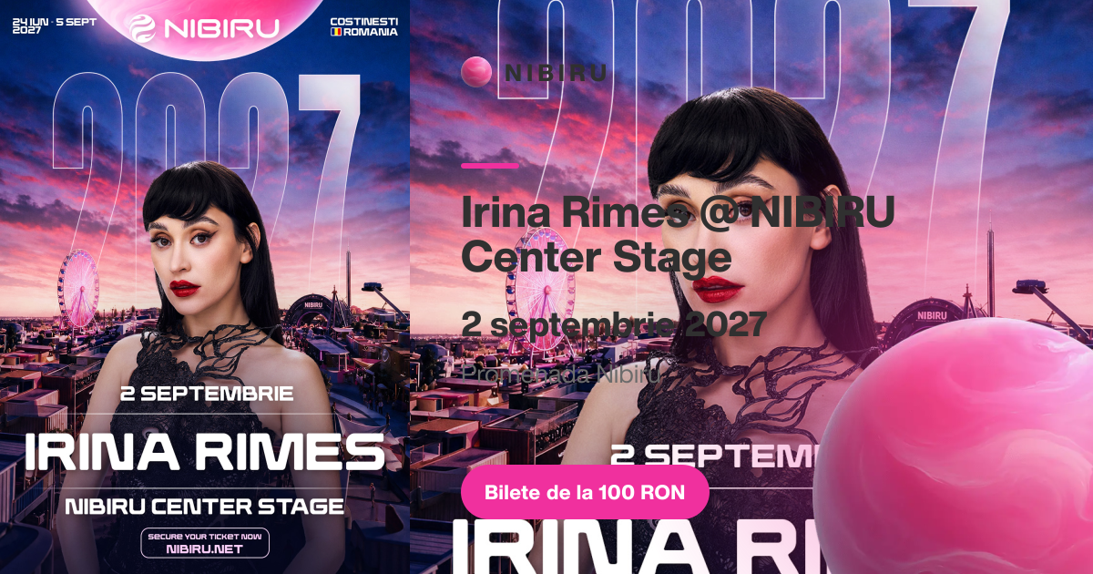 Irina Rimes @ NIBIRU Center Stage